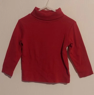 Top vintage T.K.S Basics rojo cuello alto manga larga Foto 1 de 3