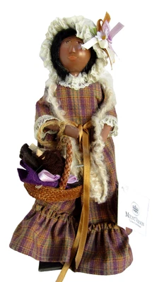 AA / Negro 12" PEG MADERA SALLY, Mt. Vernon, muñeca Silhouette, Mary Michaud difícil de encontrar Foto 1 de 4