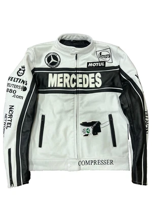 Eye Catching Genuine Cowhide Leather Motorcycle Jacket for Men | Premium Quality - Image 1 of 4