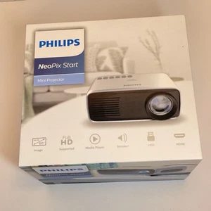 Philips NeoPix Start Mini Beamer Modell #NPX240/INT Full HD unterstützt NEU - Bild 1 von 9
