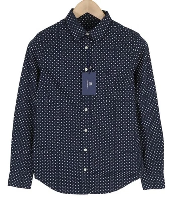 GANT Stretch Broadcloth Dot WOMENS Shirt EU34 Blue Polka Dot Print Casual   - Image 1 of 4