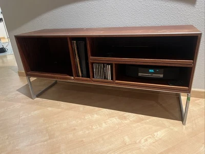 Mid Century Danish Modern Stereo Console Cabinet Rosewood Hifi Bang and Olufsen - Image 1 of 4