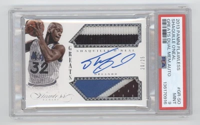Shaquille Oneal 2013-14 Panini impecable grandes parche doble automático/25 PSA 9 Q0593 Foto 1 de 2