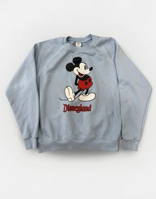 Disneyland Sky Blue Pullover Sweatshirt Mickey Mouse Size M - Image 1 of 4