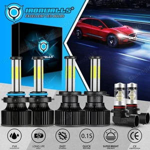 For Lexus ES350 2007-2009 6pcs 6-Sides LED Headlight Hi/Lo Beam+Fog Lights White - Picture 1 of 12