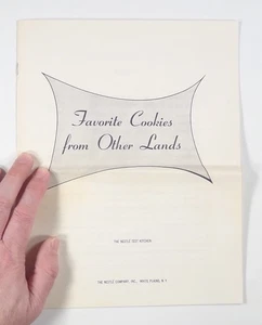 Nestle FAVORITE COOKIES FROM OTHER LANDS mid-century manufacturer cookbook - Picture 1 of 4