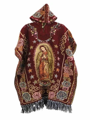 Poncho Suave Virgen de Guadalupe Mexicana - Diseño Religioso con Sudadera con Capucha Foto 1 de 3