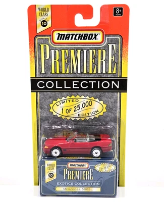 Matchbox Premiere Mercedes 500 SL Red Exotics Collection Serie 10 1997 1 de 25K Foto 1 de 4