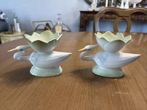 Fitz & Floyd Birds- Pair Of Trinket, Jewelry, Candle, Keys Holder , Vintage - Picture 1 of 8