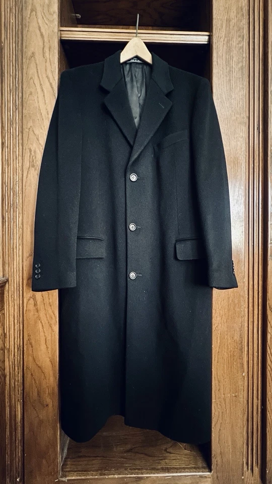 Abrigo de hombre Joseph Abboud italiano 100 % cachemir, nuevo sin etiquetas Foto 1 de 4