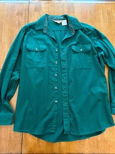 Walls Brand Vintage Long Sleeve Collared Shirt Green Size: XL Tall - Picture 1 of 3