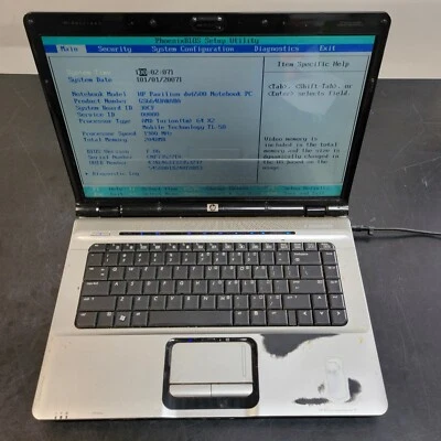 HP Pavilion dv6500 15.6" AMD Turion 64 X2 1900 MHz 2 GB RAM 0 GB HDD - Image 1 of 4