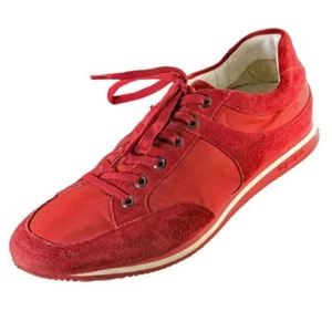 ERMENEGILDO ZEGNA Fashion Sneaker Schuhe Rot Gr. 8,5 US Wildleder & Stoff - Bild 1 von 8