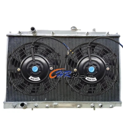 Radiador de alumínio + ventiladores para 1999 2000 2001 2002 2003 2004 Honda Odyssey V6 3.5L - Imagem 1 de 4