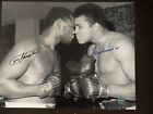 Muhammad Ali , Joe Frazier Signed Autograph 8x10 Photo COA . HOF