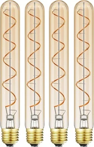 LEOOLS LED Tube Bulbs,T10 Tubular Edison Style LED Filament Bulb, 12W Dimmable - Picture 1 of 6
