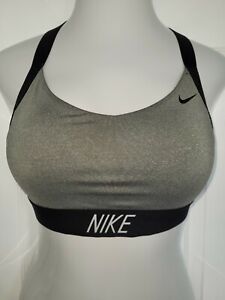 Nike Size L Large Women's Athletic Dri Fit Wireless Sports Bra