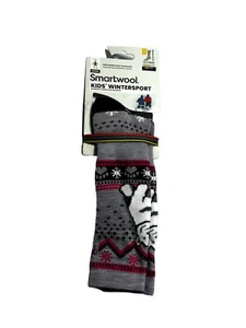 Smartwool Kids Skiing Wintersport Polar Bear Full Cushion Socks Youth LG 3-6 US - Picture 1 of 5