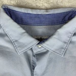 Tommy Bahama Mens Large Cotton Silk Sky Blue Golf Polo Shirt Soft Smooth Casual - Picture 1 of 16