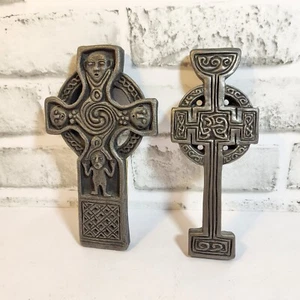 Celtic Gallen Priory Crosses from Wild Goose Studio Ireland Set of 2 - Picture 1 of 11