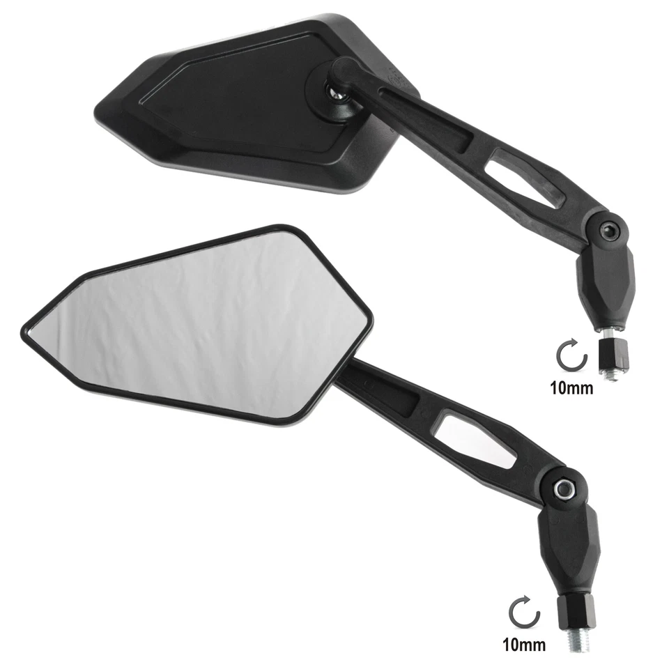 Coppia Specchietti Omologati Retrovisori Scooter Specchi Moto Sport Custom - Imagen 1 de 3