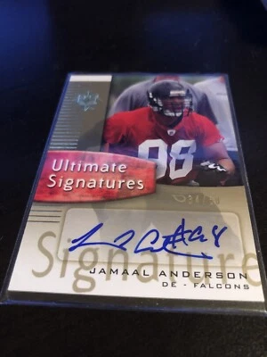 Jamaal Anderson 2007 UD Ultimate Signatures Gold Autograph Falcons #US-JA /50 - Image 1 of 2