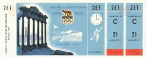 Olympia Kanufahren 1960 Rom komplett unbenutzt Ticket - Bild 1 von 1