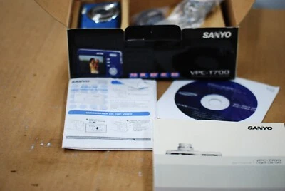 Two Sanyo VPC-T700  Digital Camera One nib other looks  new- Boxes Manual Acs - Image 1 of 4