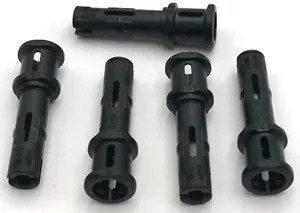Lego 5 Nuevos Pines Técnicos Negros 3L con Crestas de Fricción y Piezas de Stop Bush - Imagen 1 de 1