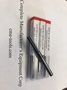 3pcs 9/32” Solid Carbide chucking reamer Tialn Coated 6 straight flute 515-TN - Picture 1 of 3