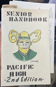 1963 San Leandro, California PACIFIC HIGH SCHOOL Vikings SENIOR HANDBOOK & Info - Picture 1 of 7