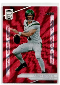 2024 Donruss Elite #99 Aaron Rodgers Aspirations Shimmer #/875 - Picture 1 of 2
