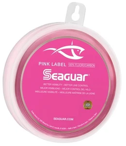 Seaguar Pink Fluorocarbon 2 Spools- 1ea. 50 & 60lb Best Tarpon Fluoro Available! - Picture 1 of 11