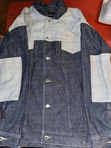 Chaqueta vaquera vintage Phat Farm Y2K ropa de calle hip hop años 90 jeans para hombre XXL - Imagen 1 de 8