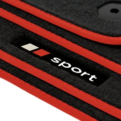 Черные ковровые покрытия для Audi A5, S5, RS5 2008–2017 годов от оригинального производителя качественные велюровые — спортивные - Изображение 1 из 4