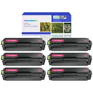 6PK CLT-M504S Kaseta z tonerem purpurowym do drukarki Samsung CLX-4195FW - Zdjęcie 1 z 24