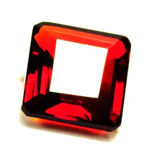 Natural 27.50 Cts Certified Emerald Cut Red Topaz Loose Gemstone R1052 - Picture 1 of 4