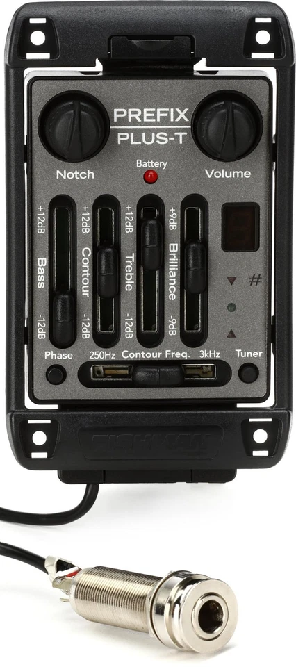 Fishman Prefix Plus-T Onboard Acoustic Preamp - Wide Format (1/8-inch) - Image 1 of 1