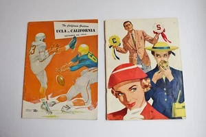 1953 & 1954 UCLA vs California BIG GAME College Football Programs Lot of 2 - Bild 1 von 6