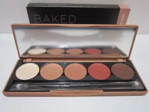 DOSE OF COLORS BAKED BROWNS EYE SHADOW PALETTE WITH DUAL BRUSH~NEW IN BOX - Picture 1 of 2