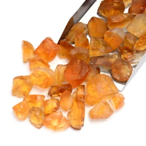 100% Natural Yellow Citrine Rough 12-20 MM Raw Citrine Gemstone AAA Facet Grade - Picture 1 of 6