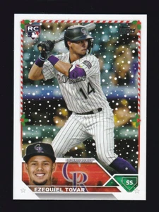 2023 Topps Holiday #H90 EZEQUIEL TOVAR RC Colorado Rockies ROOKIE CARD - Picture 1 of 2