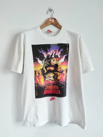 Rare Vintage Charles Barkley x Godzilla 90's T shirts NBA Basketball Cover