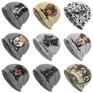 Reversible Dog breed owner beanie hat clothing gift over ears unisex stretchy - Picture 1 of 55