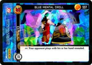 Lámina de taladro mental azul DBZ Dragon Ball Z TCG Panini Awakening S37 - Imagen 1 de 1