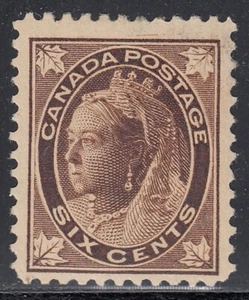 Canada #71, 6 cent Leaf NICE Variety MH - Picture 1 of 2