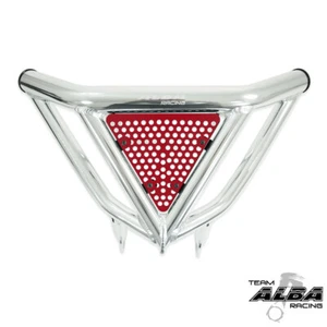 Parachoques delantero LTZ 400 KFX400 Intimidator rojo negro pantalla Alba Race 206 N3 SR - Imagen 1 de 2