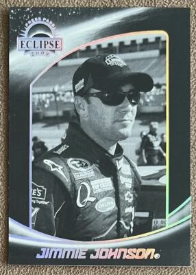 2009 Press Pass Eclipse Black & White Jimmie Johnson #22 NASCAR Racing - Image 1 of 2