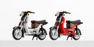 Juego de 2 scooters Kres 55061010 Simson SR50, rojo vino y gris, H0 - Imagen 1 de 1