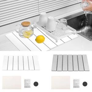 Stone Drying Mat Foldable Stone Dish Drying Mat Nonslip Stone Drying Pad XW - Picture 1 of 22